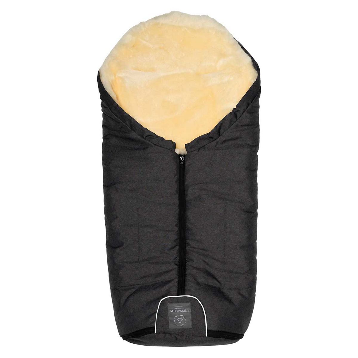 Naturally Sheepskins Merino Sheepskin Footmuff - Charcoal Grey Multicolor