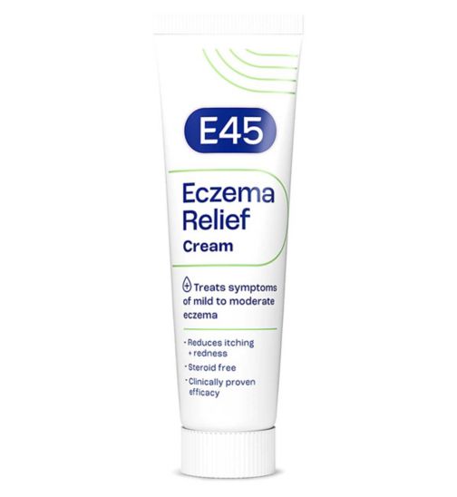 E45 Eczema Relief Cream 60g – To Treat Symptoms of Eczema – Reduces itching and redness – Emollient Cream – Steroid free