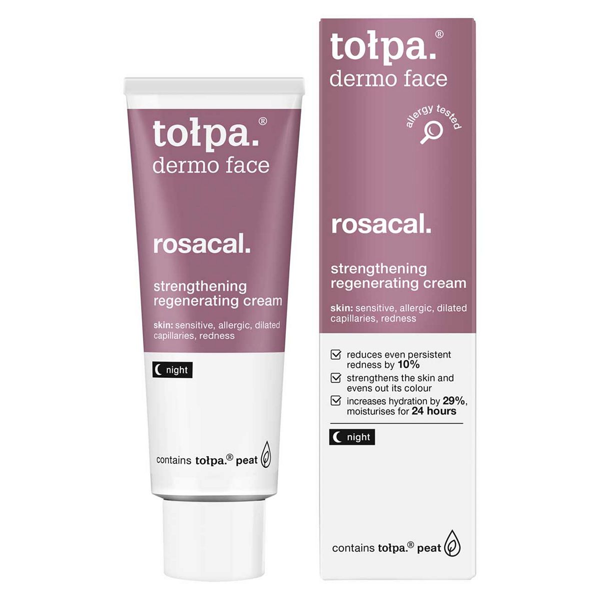 Tolpa Dermo Face Rosacal Strengthening Regenerating Cream (Night) 40ml