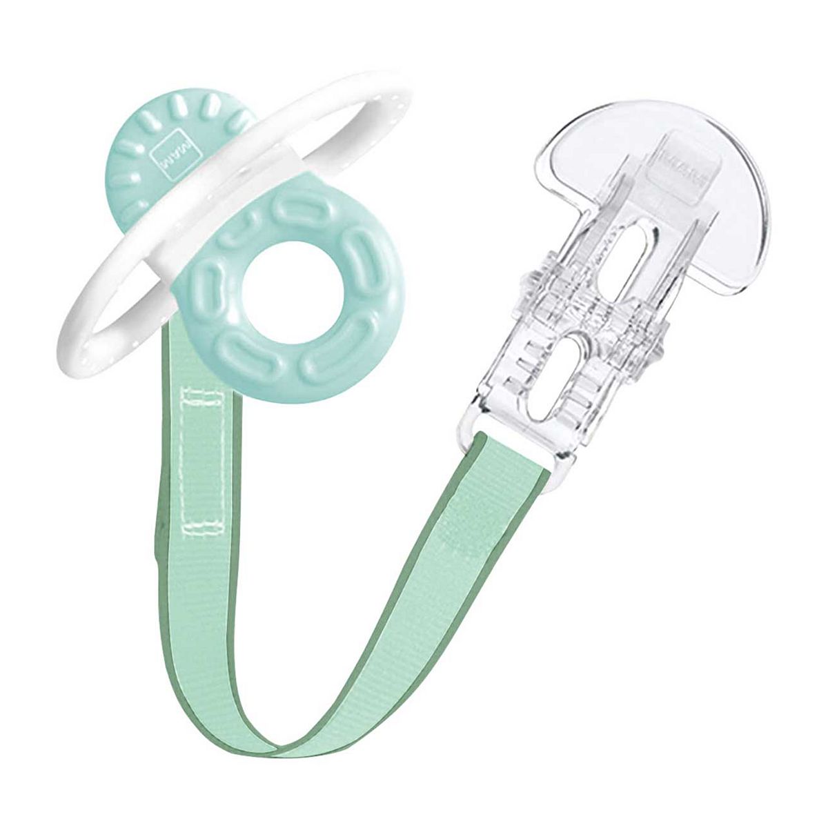 Mam Bite And Relax Teether & Clip Blue 2+M