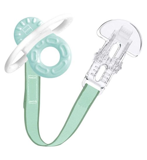 MAM Bite And Relax Teether & Clip Blue 2+M