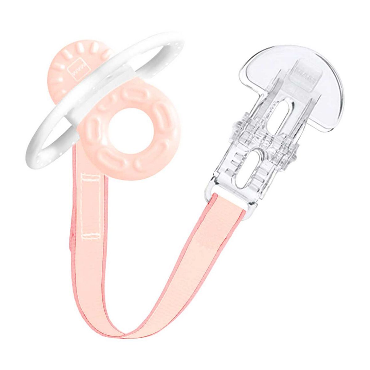 Mam Bite And Relax Teether & Clip Pink 2+M