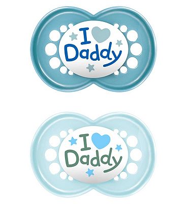 MAM Original Style Soother 16+M Blue Daddy 2S