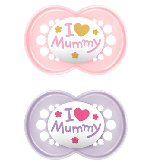 MAM Original Style Soother 16+M Pink Mummy 2S