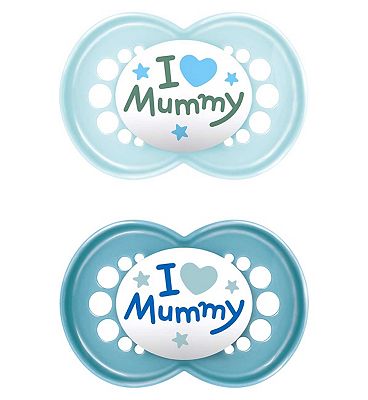 MAM Original Style Soother 16+M Blue Mummy 2S