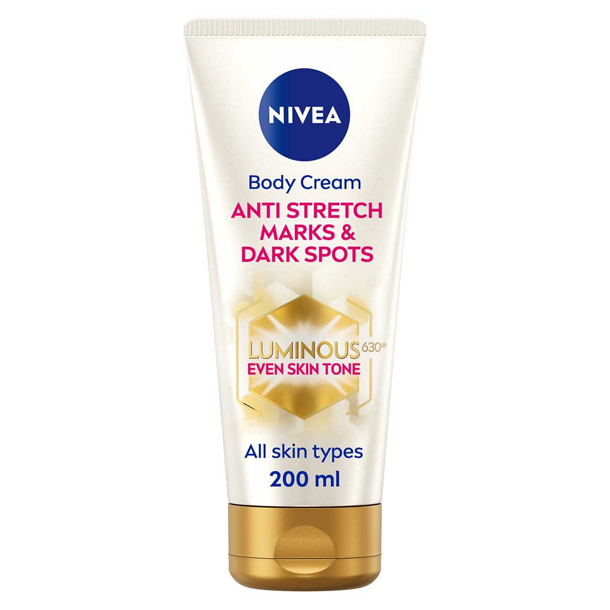 Nivea Luminous 630 Anti Stretch Marks & Spots Body Cream200 Ml, 200Ml Dark