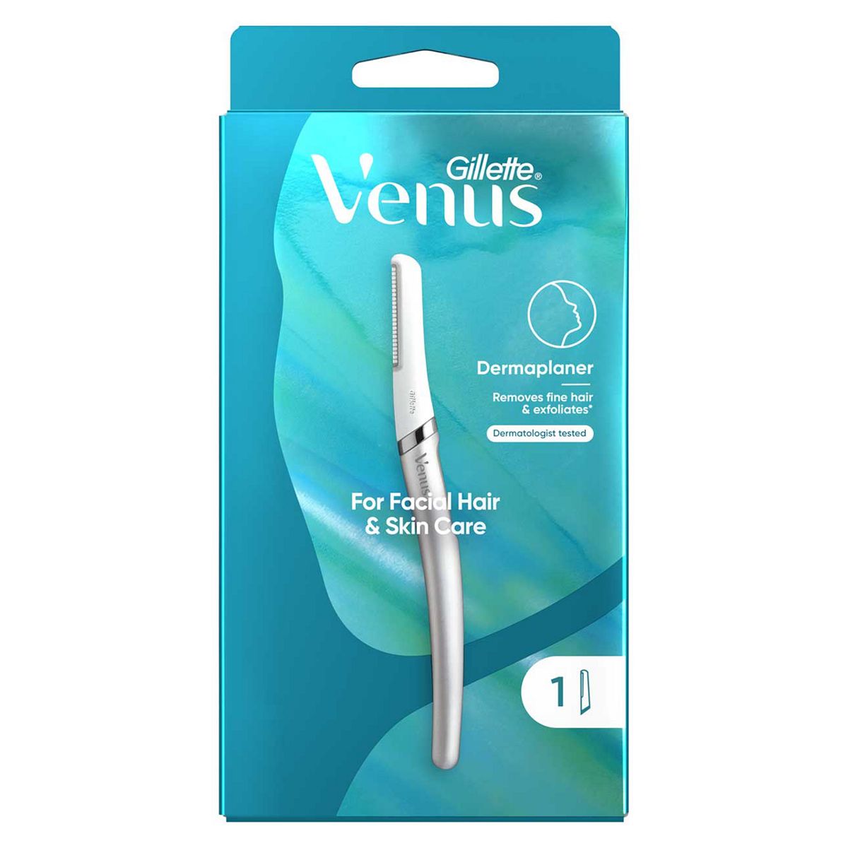Gillette Venus Dermaplaner For Face, 1 Blade, Dermaplaning Tool Facial Hair Removal