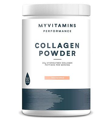 Click to view product details and reviews for Myprotein Clear Collagen Protein Powder Peach Tea 630g.