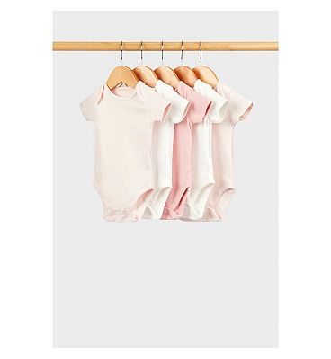 5 Pack Short-Sleeved Bodysuits 9-12 Months
