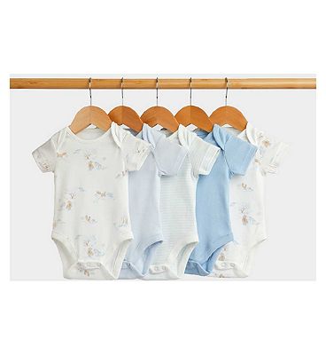 Mothercare My First Short-Sleeved Bodysuits - 5 Pack Up to 10 lbs