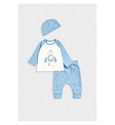 Mothercare My First T-Shirt, Joggers and Hat Set Up to 10 lbs