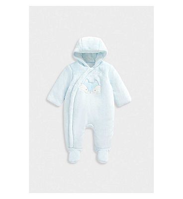 Mothercare My First Fluffy Pramsuit Up to 10 lbs