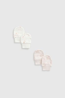 Mothercare My First Baby Mitts - 2 Pack Newborn