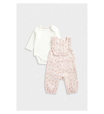 Mothercare My First Dungarees and Bodysuit Set 3 - 6 Months