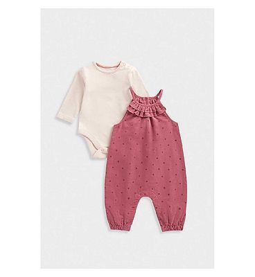 Mothercare My First Cord Dungarees and Bodysuit Set 1 - 3 Months