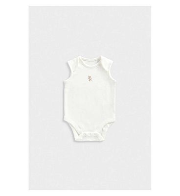 Mothercare Wild Flower Sleeveless Bodysuits - 5 Pack Up to 7.5 lbs