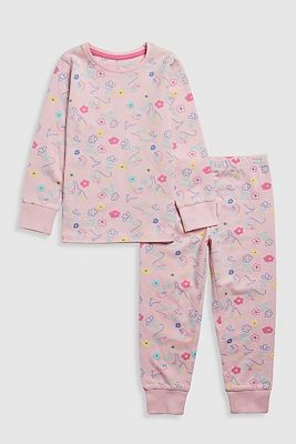 Mothercare Floral Dinosaur Pyjamas 24 Months