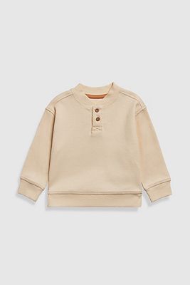 Mothercare Natural Henley Sweatshirt 2 - 3 Years