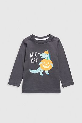 Mothercare Glow-in-the-Dark Dino Halloween T-Shirt 18 Months