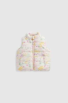 Mothercare Floral Padded Gilet 4 - 5 Years