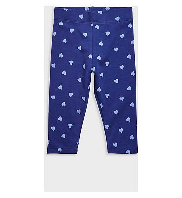 Mothercare Navy Heart Leggings 3 - 4 Years