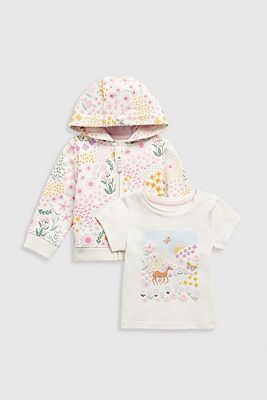 Mothercare Nature Hoodie and T-Shirt Set 2 - 3 Years