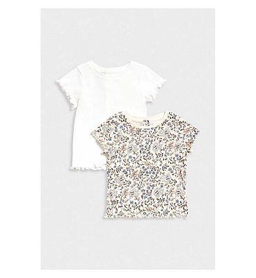 Mothercare Ribbed T-Shirts - 2 Pack 18 Months