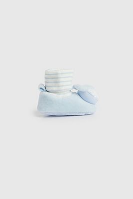 Mothercare Fox Rattle Sock-Top Booties Up to 10 lbs