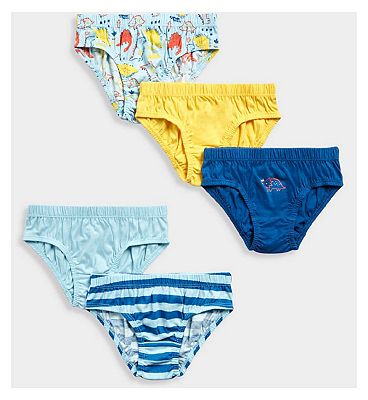 Mothercare Dinosaur Briefs - 5 Pack 2 - 3 Years