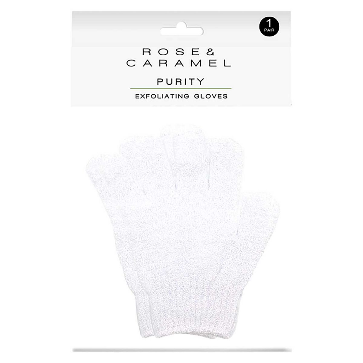 Rose & Caramel White Exfoliating Gloves Multicolor