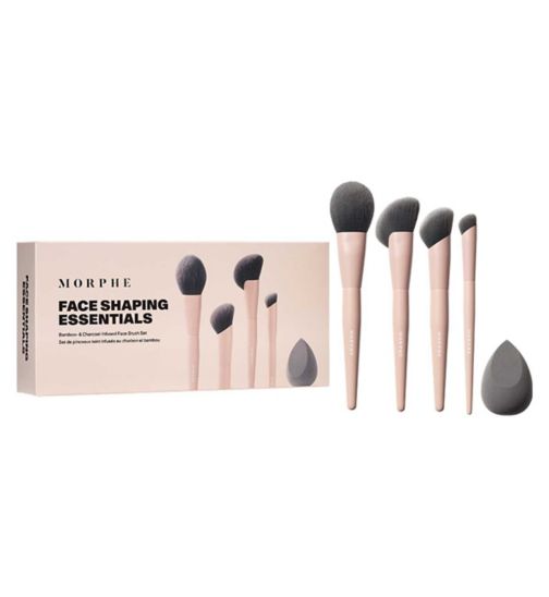 Morphe Shaping Essentials Bamboo & Charcoal Infused Face Brush Set