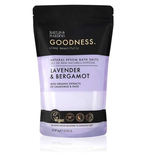 Baylis & Harding Goodness Sleep Lavender & Bergamot Sleep 1 KG Natural Epsom Salts