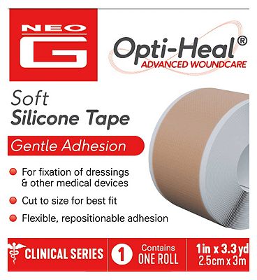Click to view product details and reviews for Neo G Opti Heal Advanced Woundcare Silicone Tape 25cm X 3m.