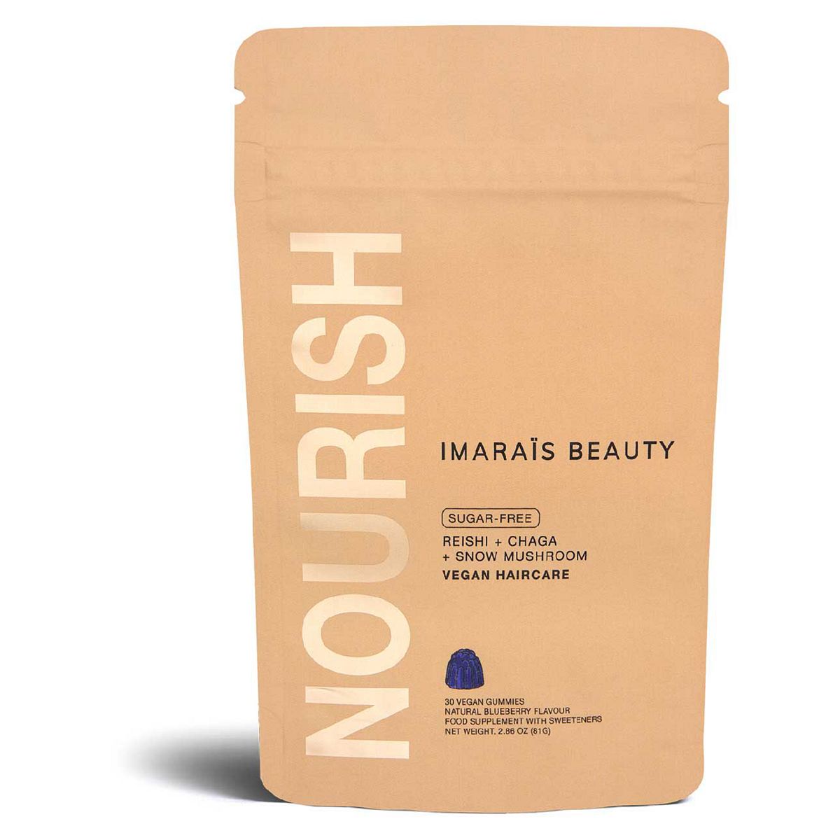 Imarais Beauty Nourish Haircare Gummies For Hair Growth, Anti-Shedding - Vegan, Sugar-Free 30Ct