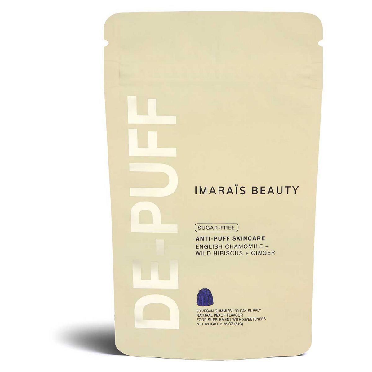 Imarais Beauty De-Puff Anti-Bloat Gummies For Fast Bloating Relief - Vegan, Sugar-Free 30Ct
