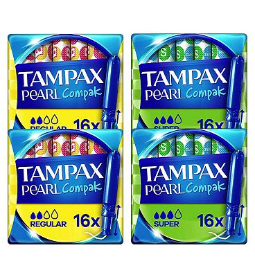 Tampax Compak Pearl Regular & Super Bundle