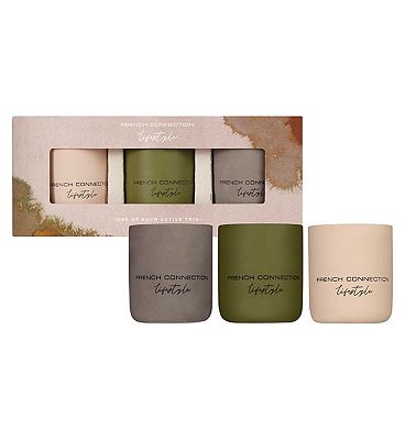 French Connection Lifestyle One Of Each Candle Trio