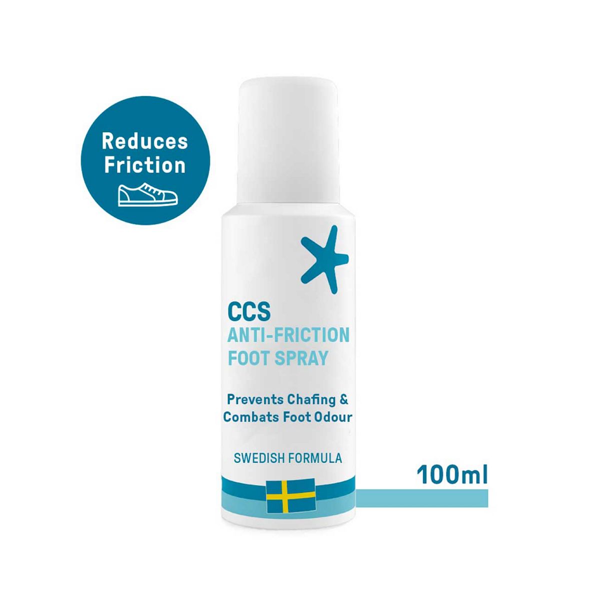 Ccs Anti-Friction Foot Spray For Increased Comfort In The Shoe - 100Ml