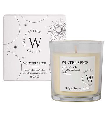 The White Collection Winter Spice Candle 160g