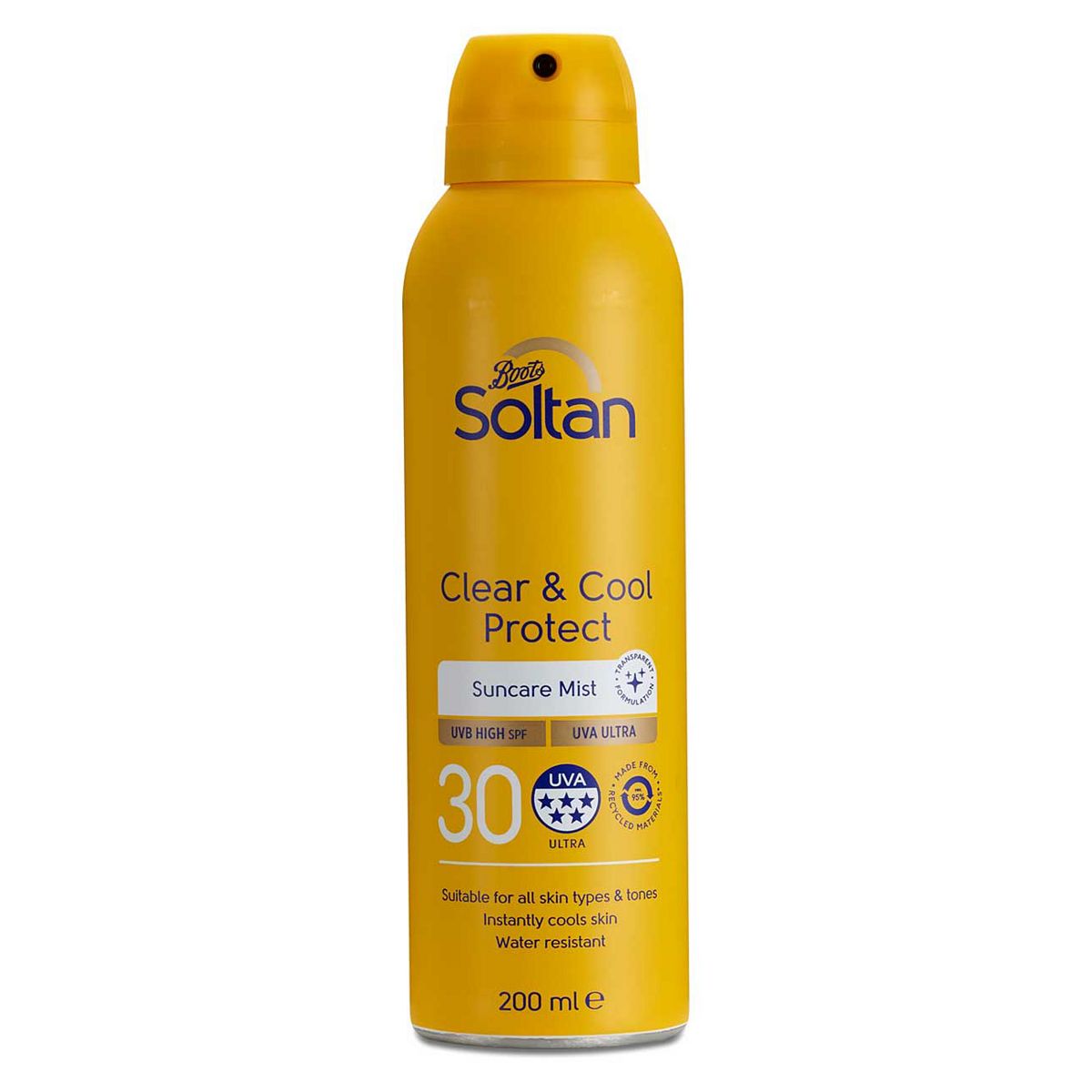 Soltan Clear & Cool Protect Suncare Mist Spf30200 ml, 200ml