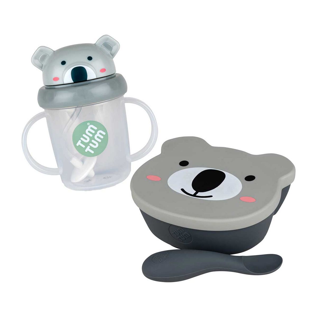 Tum Tum Weaning Bowl And Spoon Set With Tippy Up Cup - Kev Koala