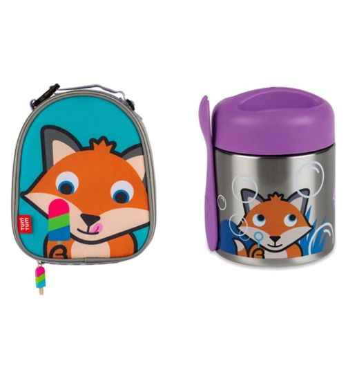 Tum Tum – Insulated Lunch Bag and Tum Tum Thermal Food Flask with Magnetic Spork - Felicity Fox