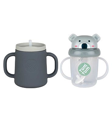 Tum Tum Silicone 3 way Sippy Cup and Tum Tum Tippy Up Cup - Kev Koala