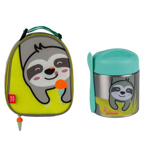 Tum Tum – Insulated Lunch Bag and Tum Tum Thermal Food Flask with Magnetic Spork - Stanley Sloth