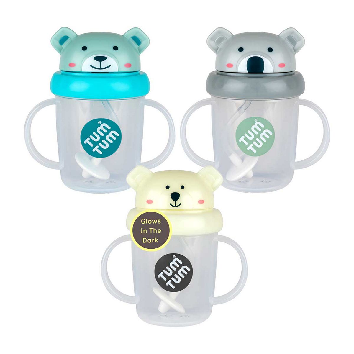 Tum Tum Tippy Up Cup Bundle - Kev Koala, Boris Bear And Pete Polar