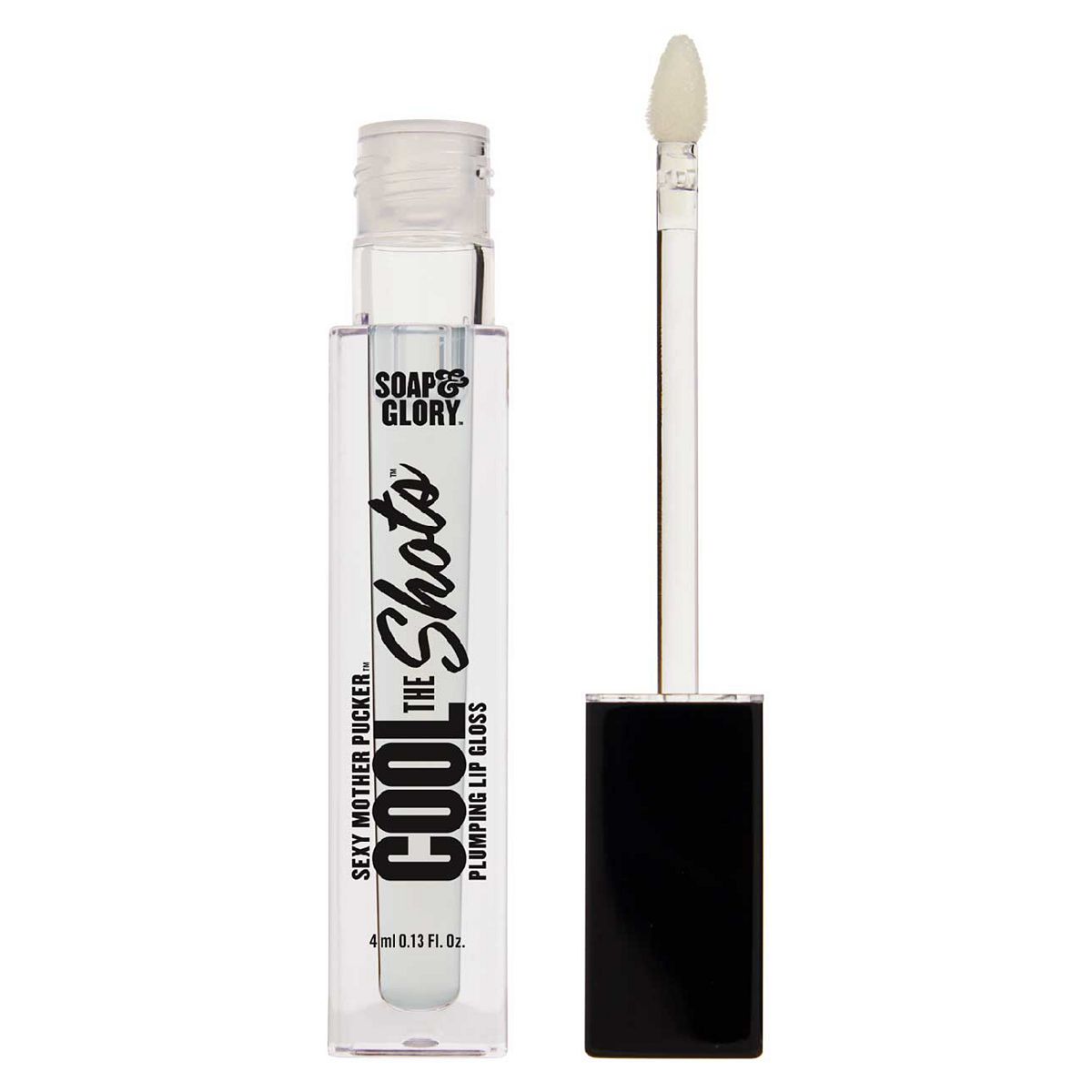 Soap & Glory Sexy Mother Pucker Lip Gloss Cool The Shots Plumping Lipgloss Clear 4ml