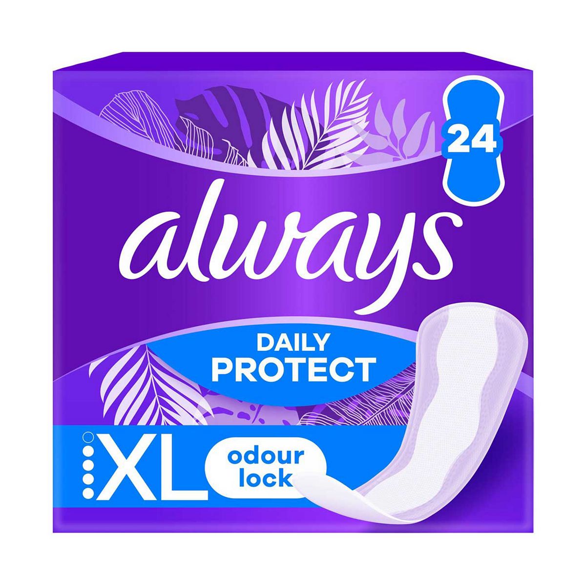 Always Daily Protect Extra Long Panty Liners Odour Lock X24