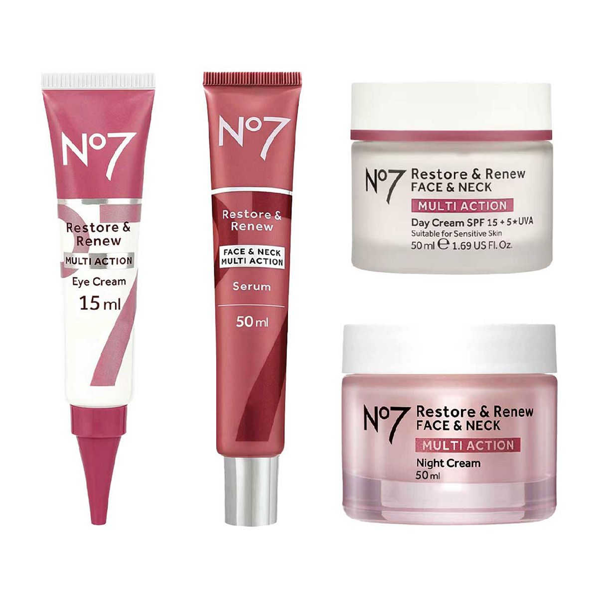 No7 Restore & Renew Skincare Regime