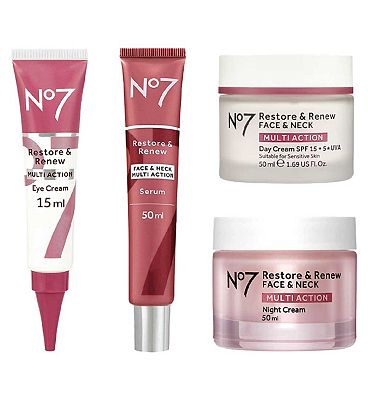 No7 Restore & Renew Skincare Regime