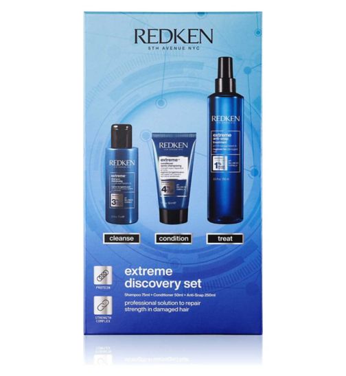 REDKEN Extreme Shampoo 75ml, Conditioner 50ml and Anti-Snap Hair Treatment 250ml Discovery Set
